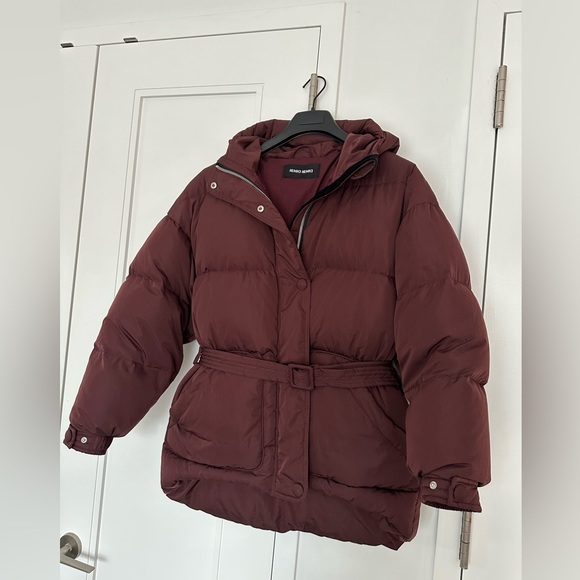 SOLD! SOLD! IENKI IENKI Puffer Jacket in Bordeaux Nylon Size M - Picture 4 of 16
